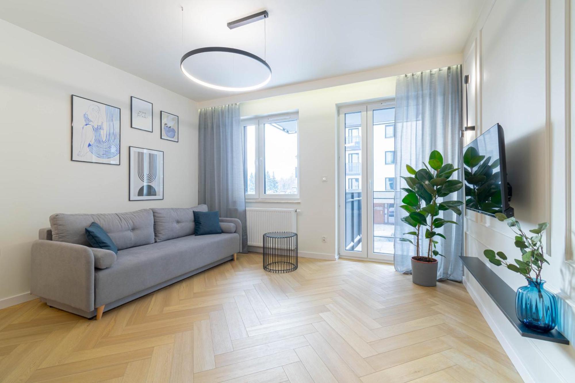 Blue Apartment Ceglana - Free Parking - Self Check-In Катовице Экстерьер фото